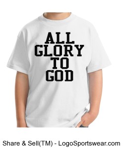 White Gildan  Cotton Youth T-shirt Design Zoom